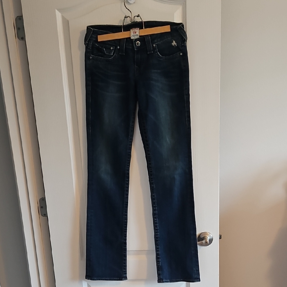 True Religion Dark Indigo Women's Skinny Jeans Size 27